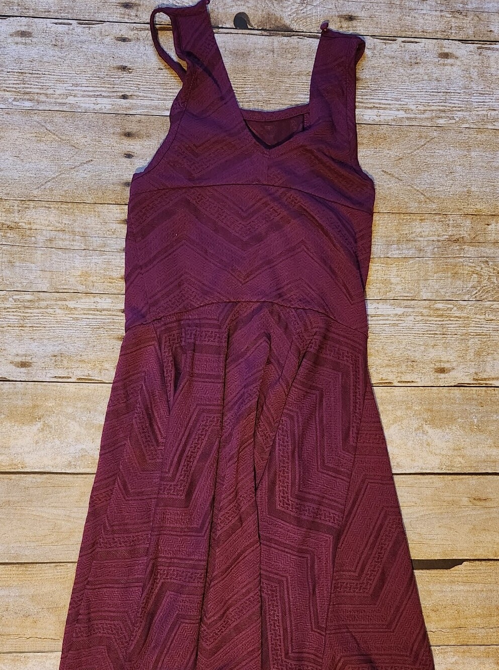 Mossimo Supply Co. Sleeveless Chevron Dress - Plum